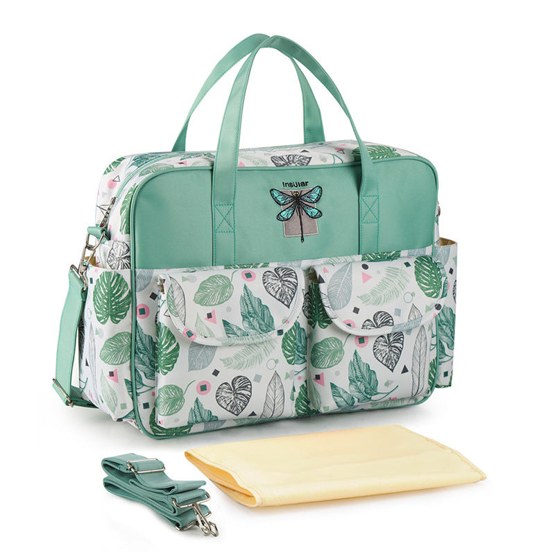 Tropical Print Diaper Bag – Lightweight & Spacious