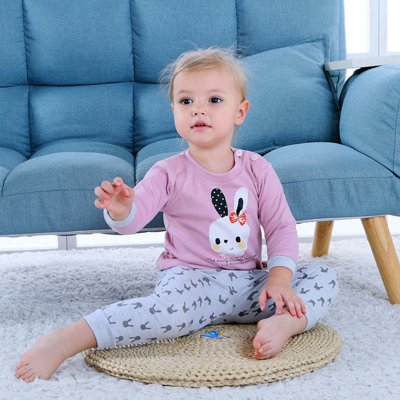 Children’s Home Wear Long Sleeve Baby Thermal Pajamas Baby Underwear Set Kids