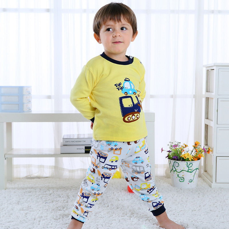 Children’s Home Wear Long Sleeve Baby Thermal Pajamas Baby Underwear Set Kids