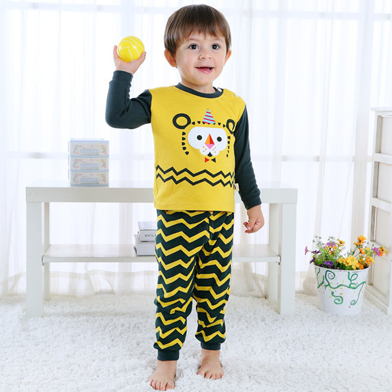 Children’s Home Wear Long Sleeve Baby Thermal Pajamas Baby Underwear Set Kids