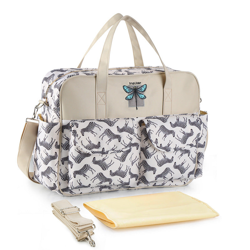 Tropical Print Diaper Bag – Lightweight & Spacious