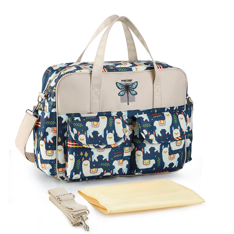 Tropical Print Diaper Bag – Lightweight & Spacious