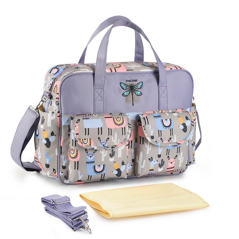 Tropical Print Diaper Bag – Lightweight & Spacious
