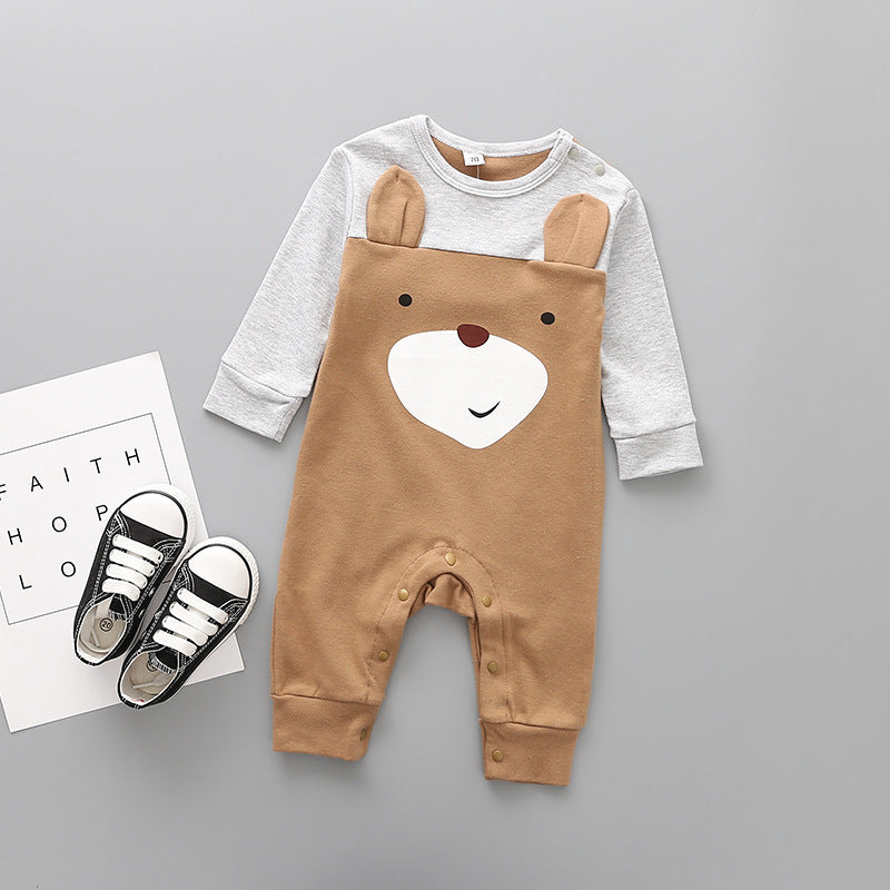 Newborn long sleeve cotton jumpsuit