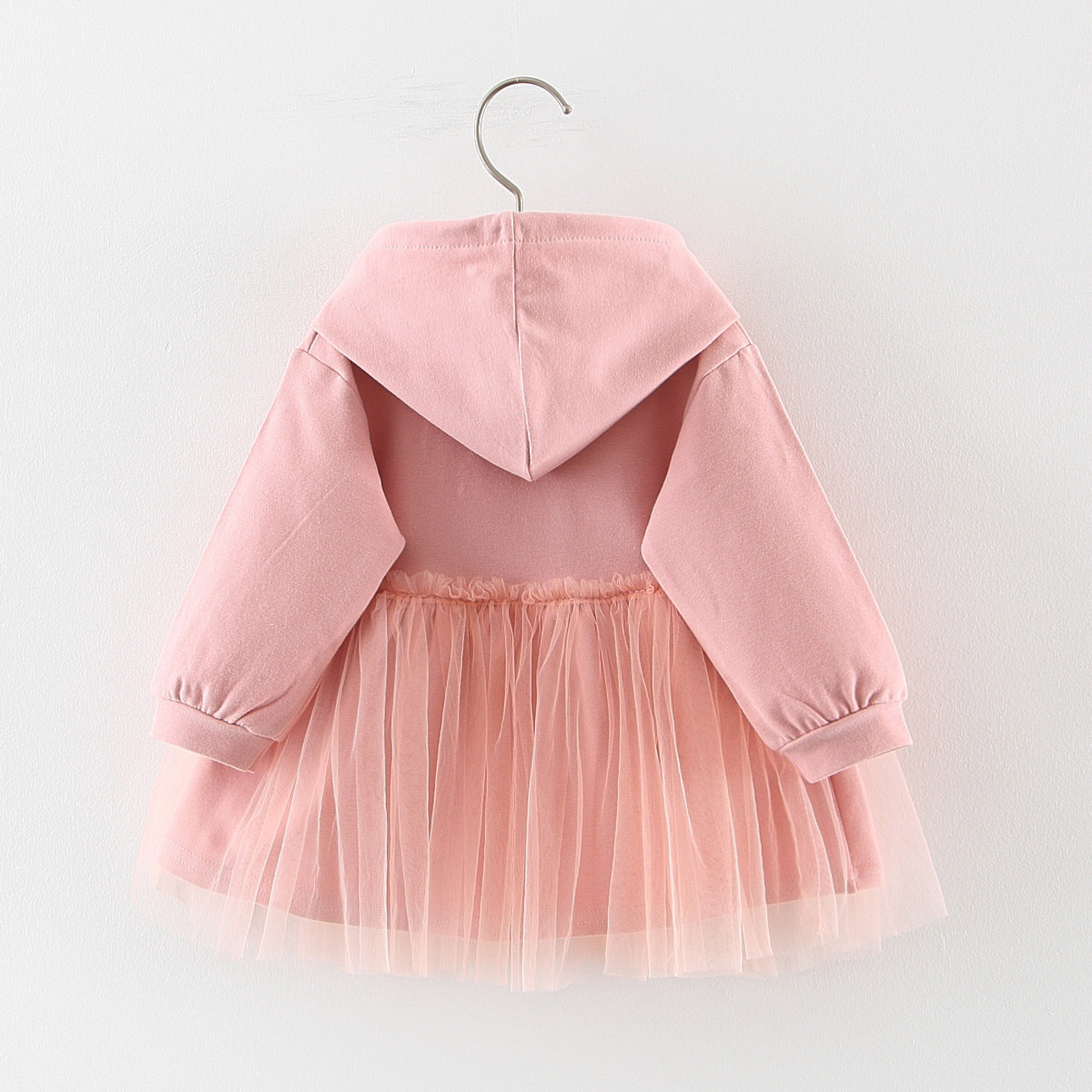 Baby Girl Hoodie Dress with Tulle Skirt