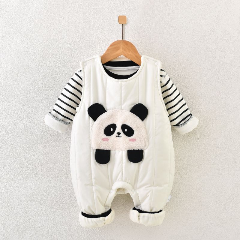 Baby Panda Overalls Suit