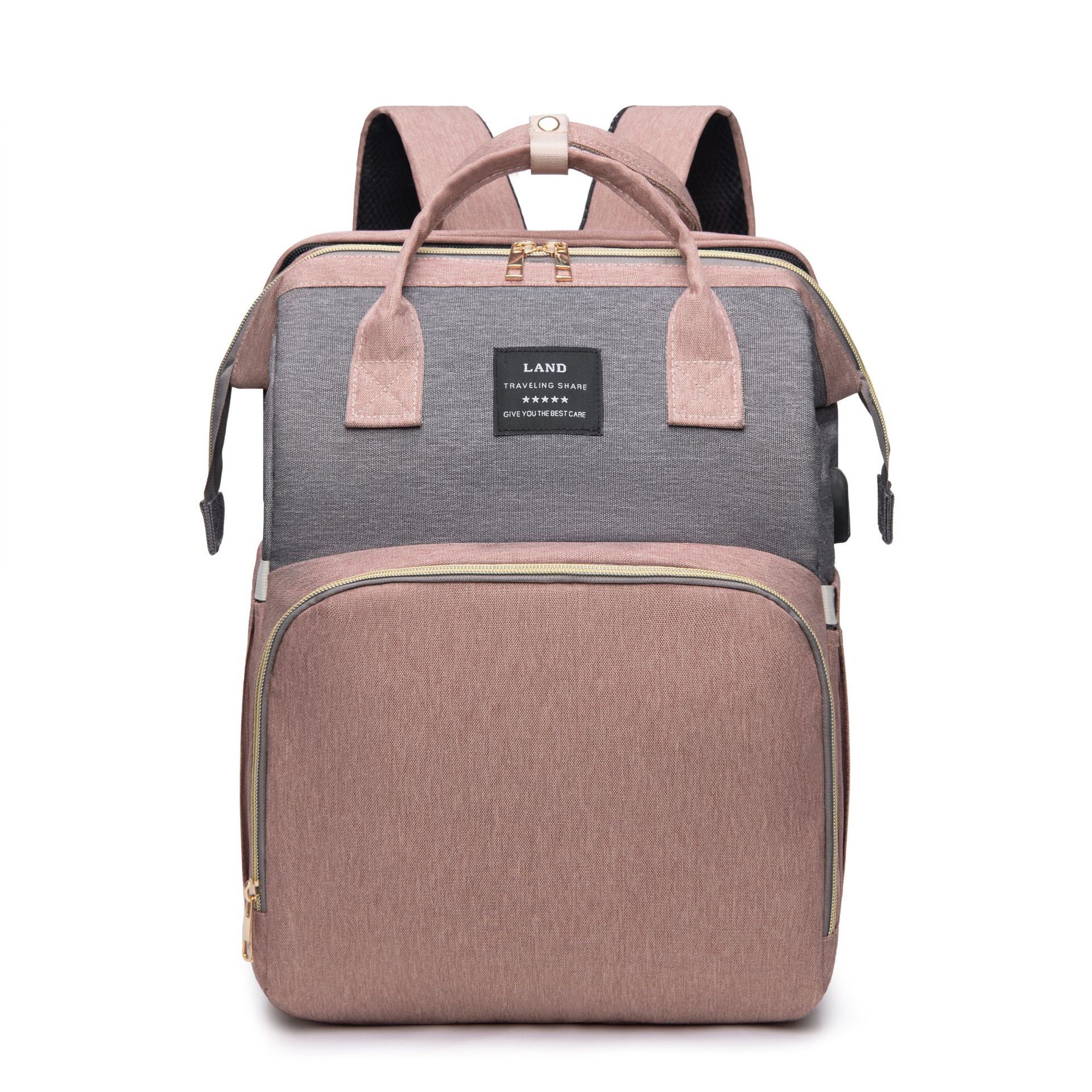 Large Capacity Insulated Diaper Backpack Crib