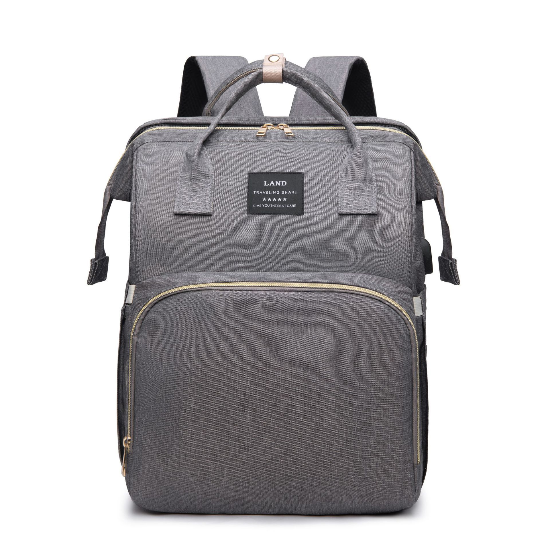 Large Capacity Insulated Diaper Backpack Crib