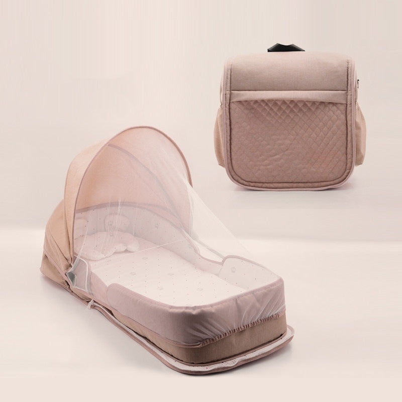 Foldable Baby Crib Backpack – Portable & Soft