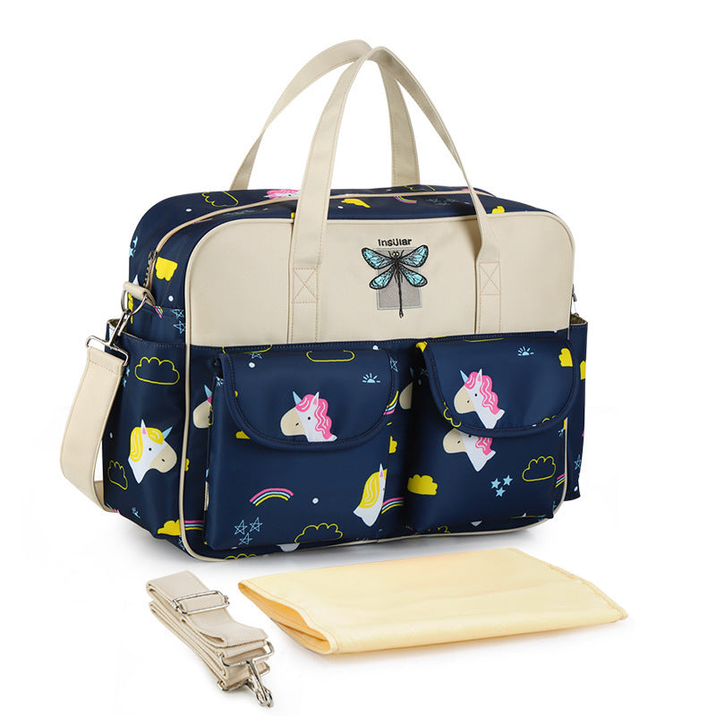 Tropical Print Diaper Bag – Lightweight & Spacious