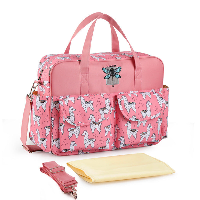 Tropical Print Diaper Bag – Lightweight & Spacious
