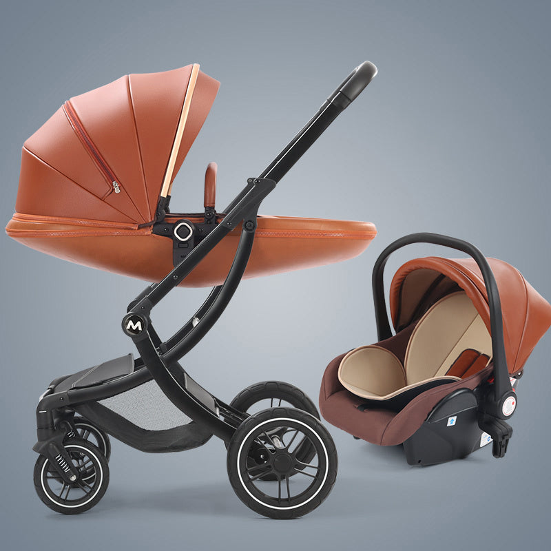Luxury Baby Stroller with Detachable Car Seat
