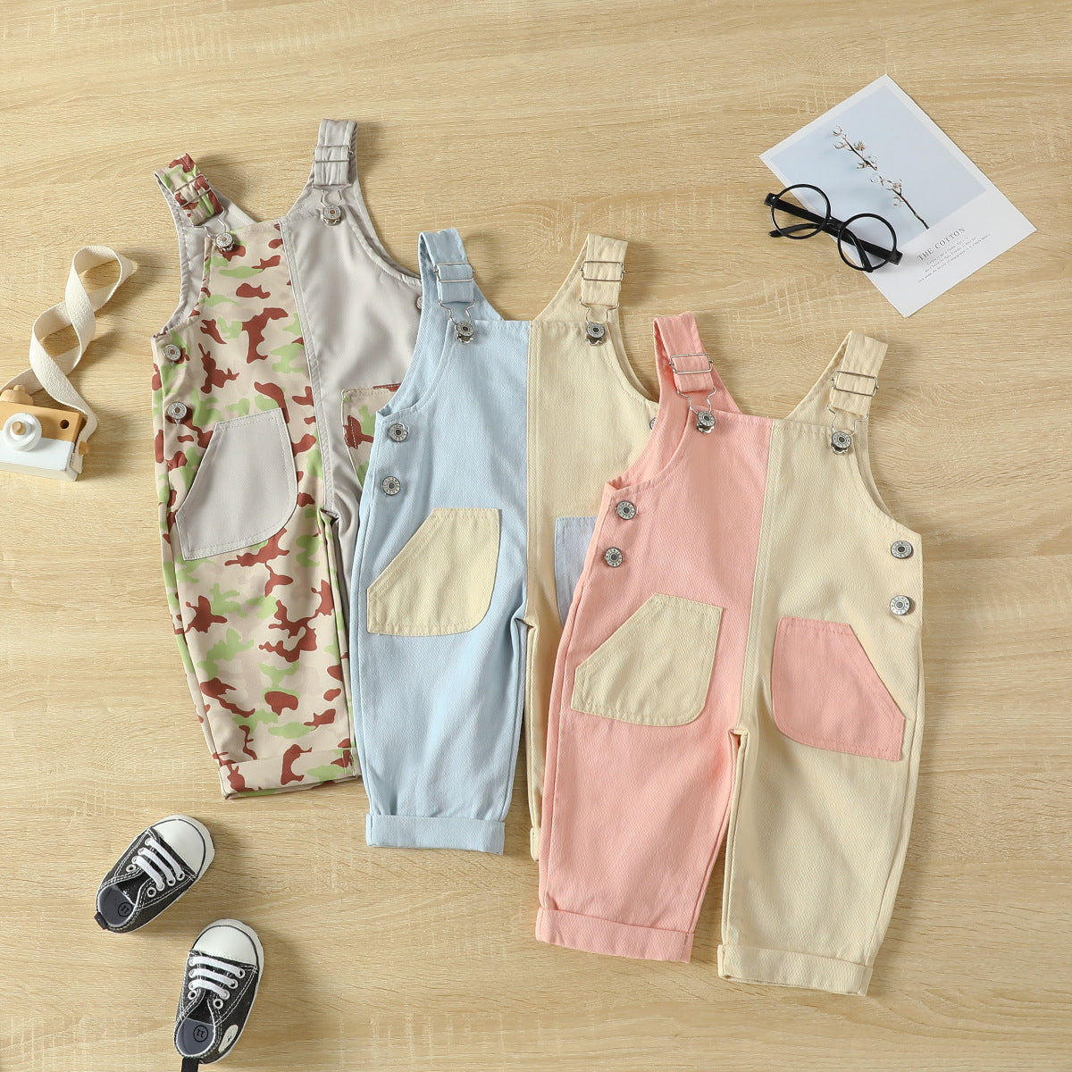 Unisex Baby Cotton Sleeveless Romper - Multiple Colors