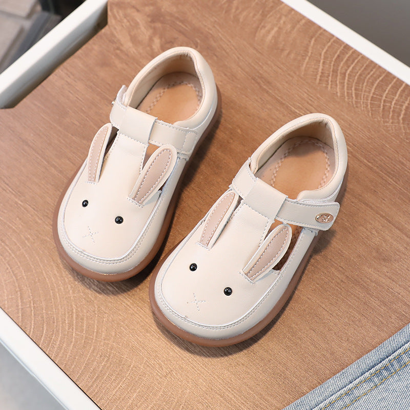 Children's Small Leather Shoes Non-slip Soft Bottom Girl Cute Princess Cartoon Shoes