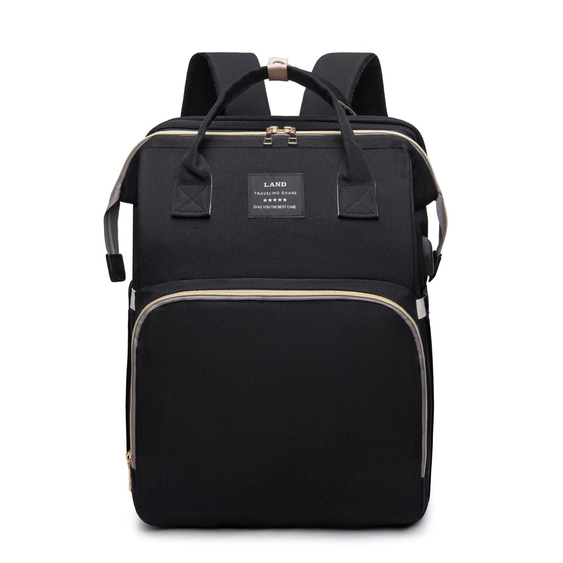 Large Capacity Insulated Diaper Backpack Crib