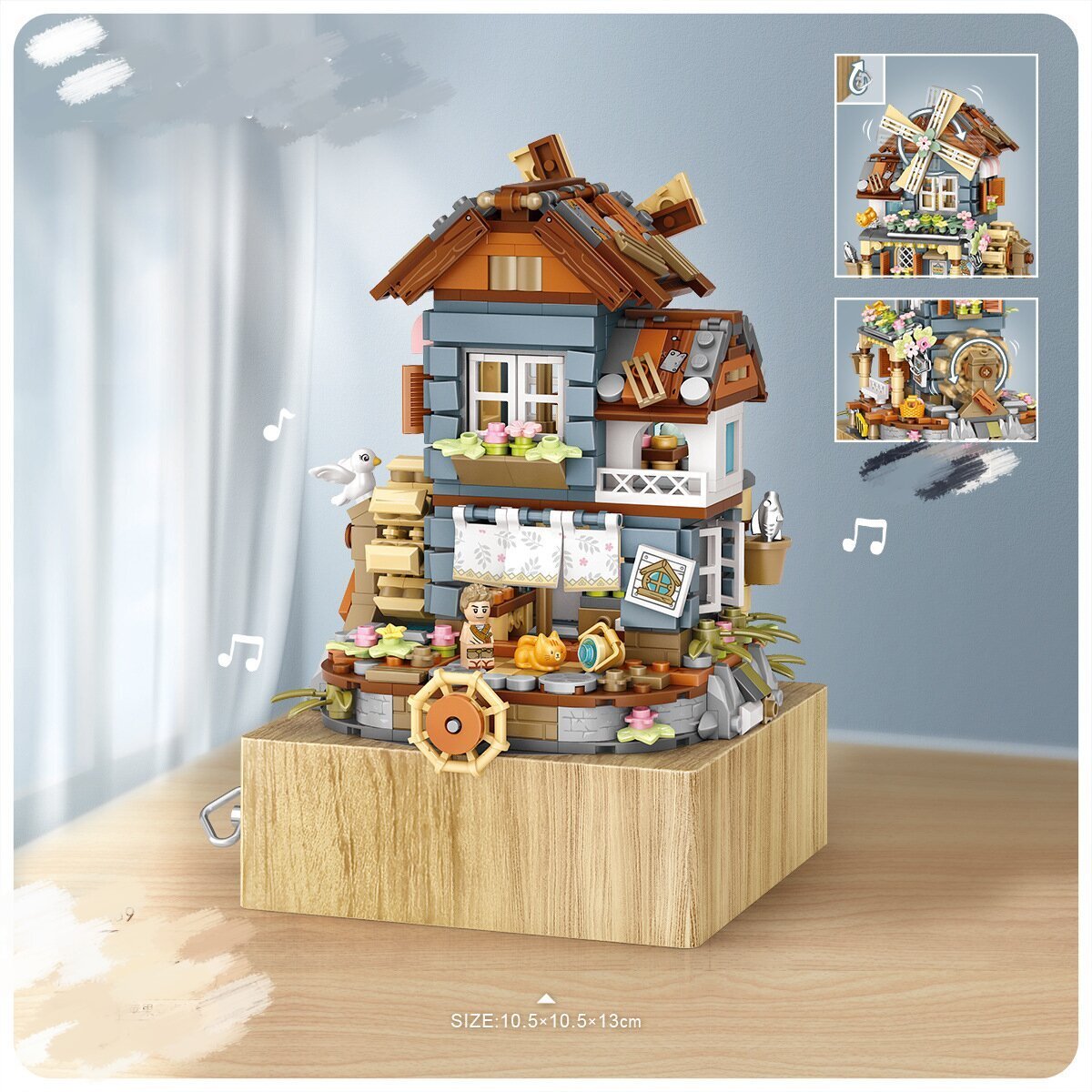 Windmill House Music Box