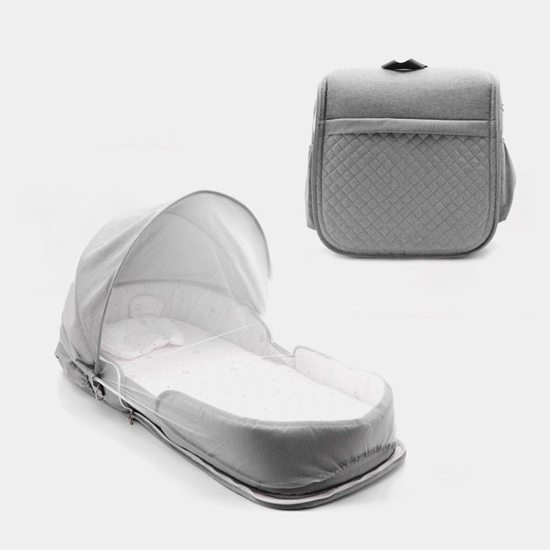 Foldable Baby Crib Backpack – Portable & Soft