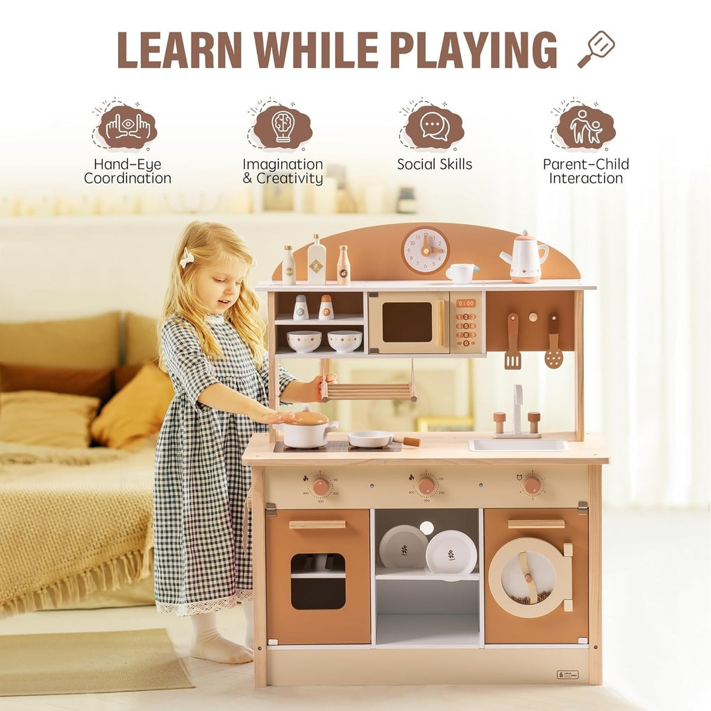 ROBUD Large Kids Toddlers Kitchen Playset