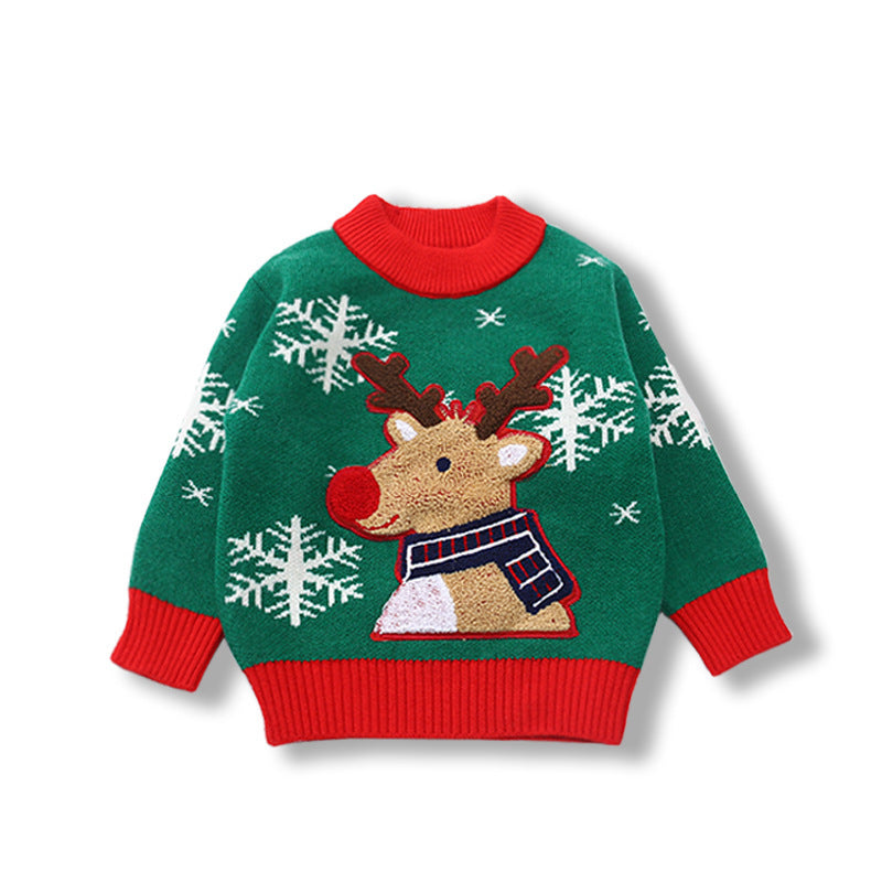 Holiday Reindeer Pullover – Thick & Warm