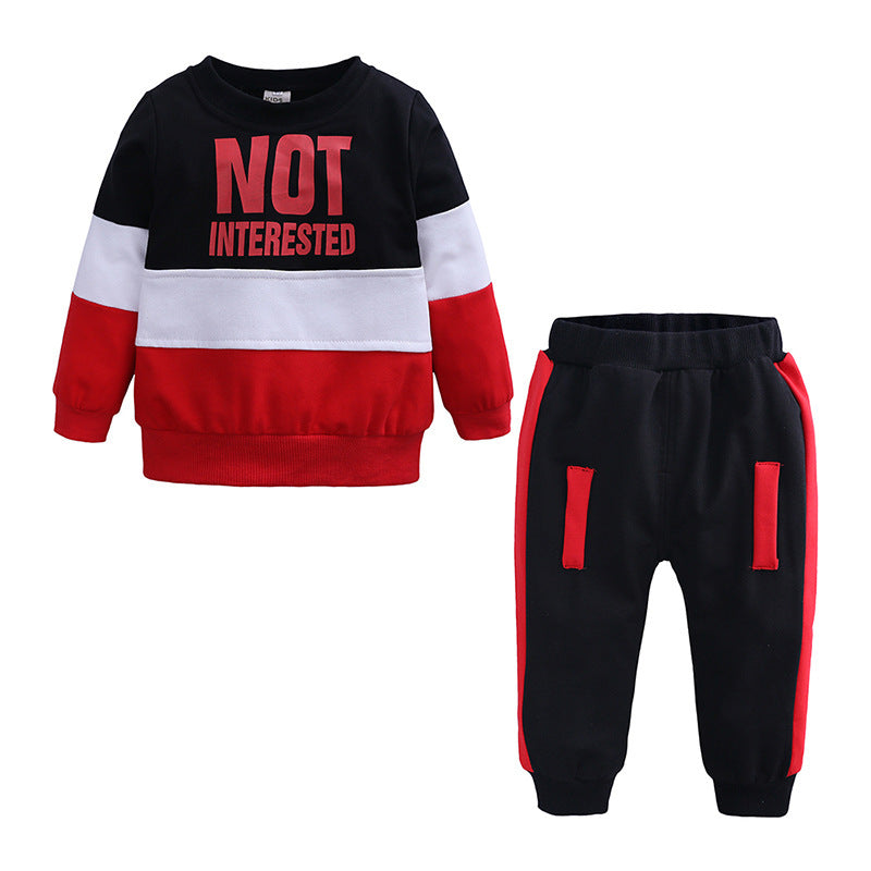 Color Block Toddler Tracksuit – Hoodie & Jogger Set