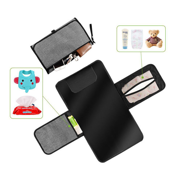 Foldable Diaper Changing Mat + Storage Bag