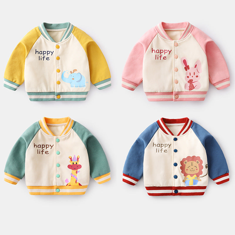 Baby Jacket with Cartoon Print — Spring & Autumn Collection
