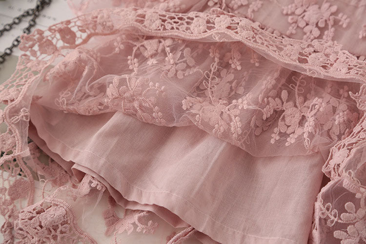 Baby Girl Party Dress | Embroidered Tulle Lace Dress