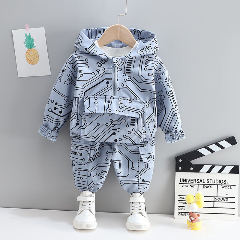 Hooded Baby Boy 2-Piece Set
