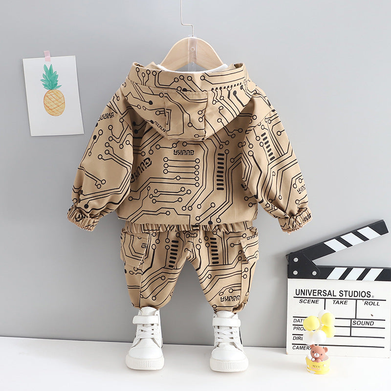 Hooded Baby Boy 2-Piece Set