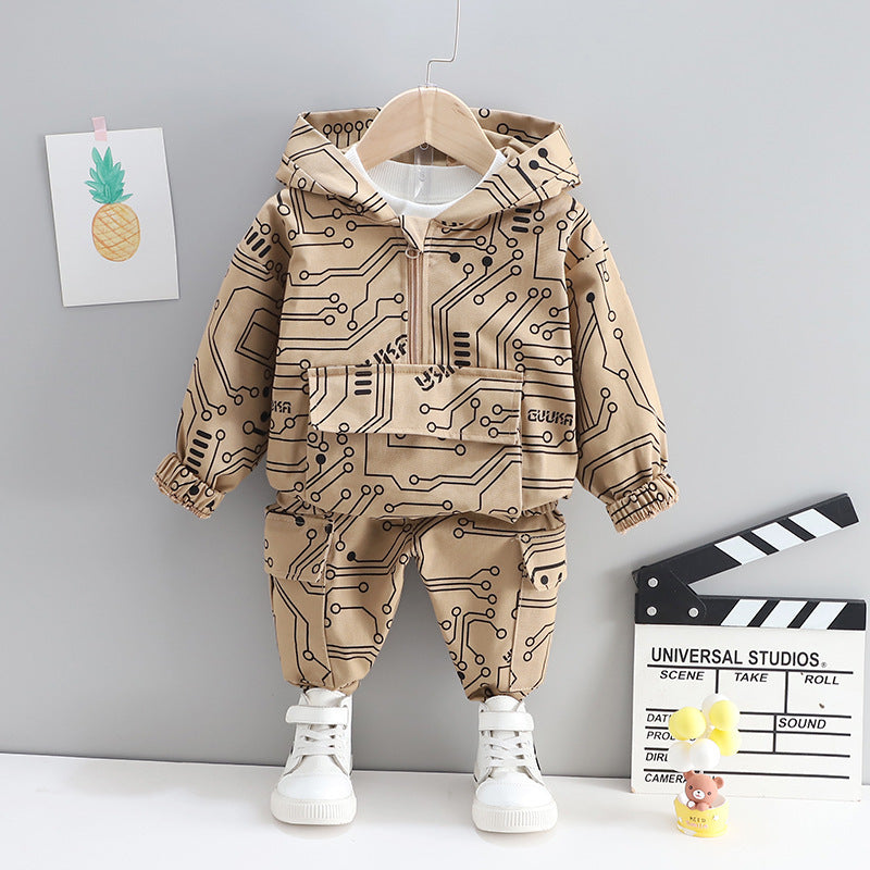 Hooded Baby Boy 2-Piece Set