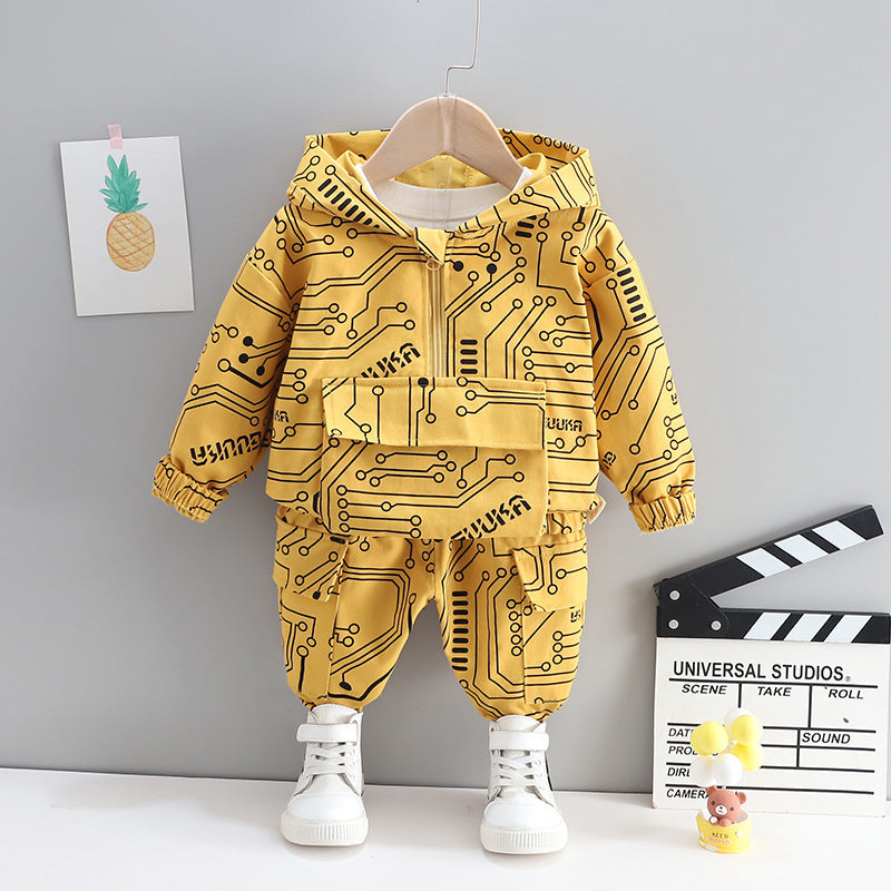 Hooded Baby Boy 2-Piece Set