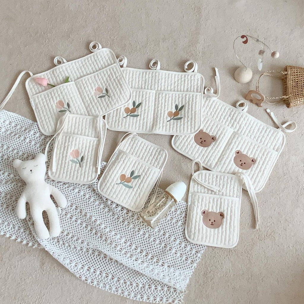 Hanging Crib Organizer – Diapers, Bottles & Toys