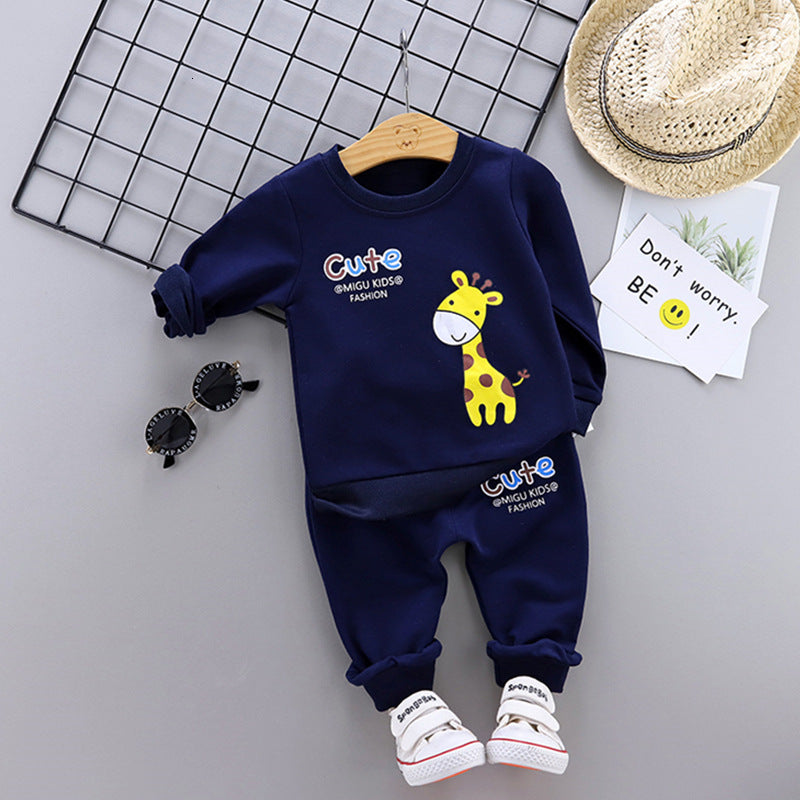 Two-piece Children's Spring And Autumn Casual Sportswear