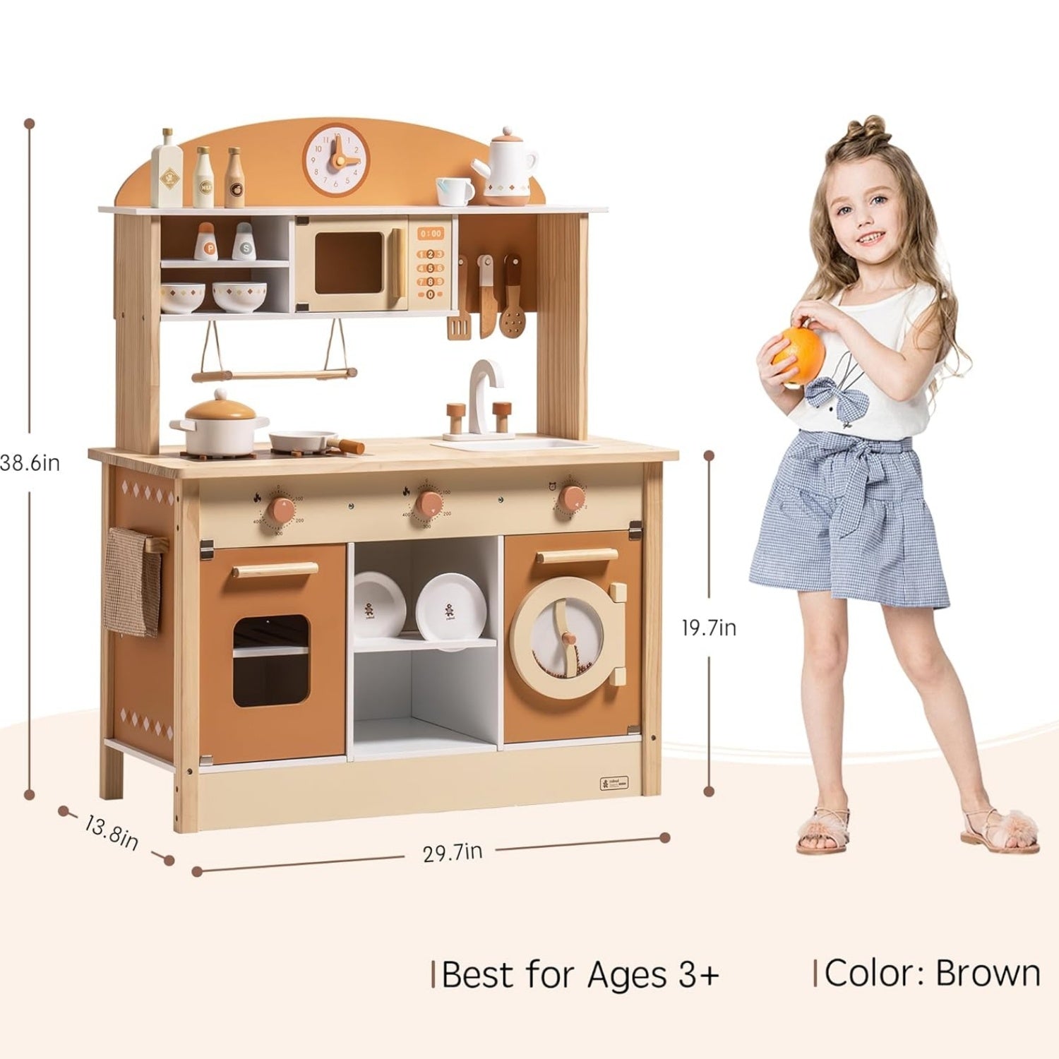 ROBUD Large Kids Toddlers Kitchen Playset