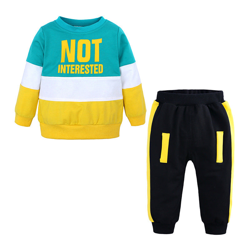 Color Block Toddler Tracksuit – Hoodie & Jogger Set