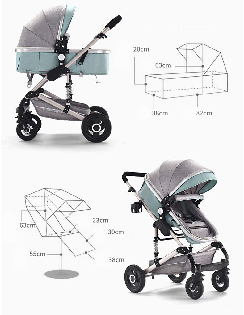 SkyFold Baby Stroller – Lightweight & Reclining