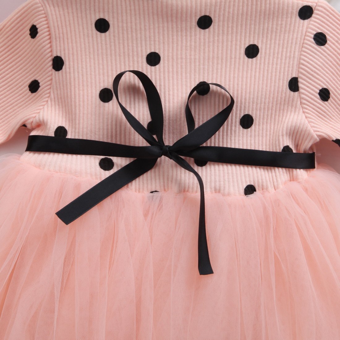 Girls' Spring Winter Long Sleeve Tutu Lace Dress