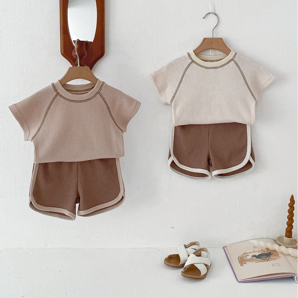 Baby Summer Outfit 2-Piece Set - Unisex T-shirt & Shorts
