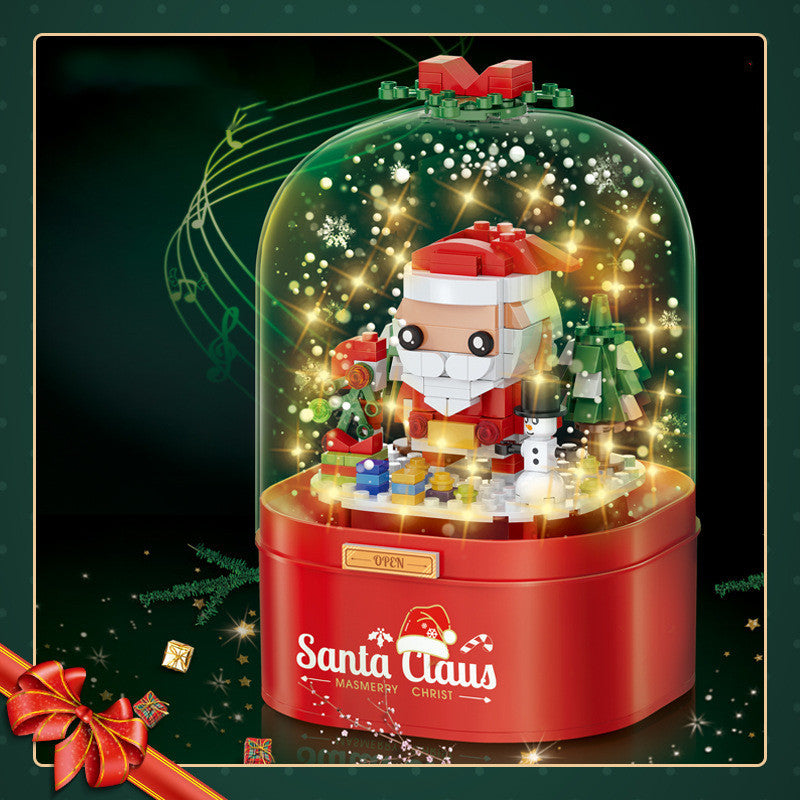 Santa Claus Candy House Music Box