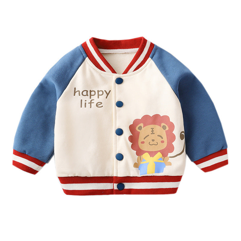 Baby Jacket with Cartoon Print — Spring & Autumn Collection