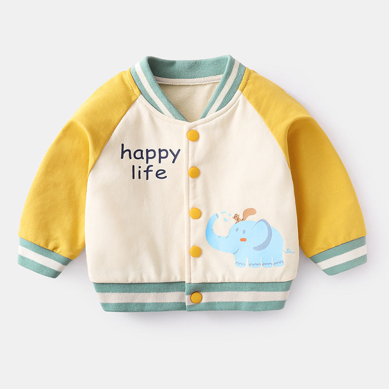 Baby Jacket with Cartoon Print — Spring & Autumn Collection