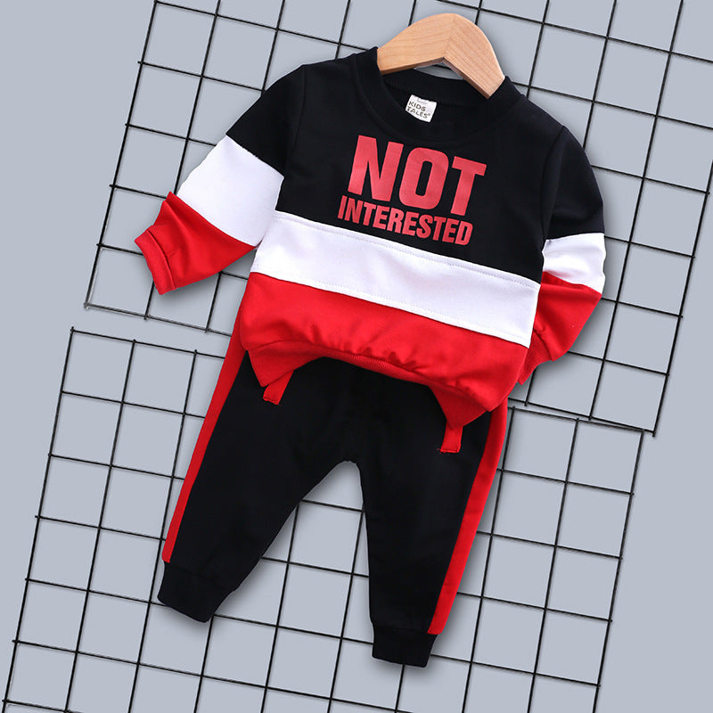 Color Block Toddler Tracksuit – Hoodie & Jogger Set