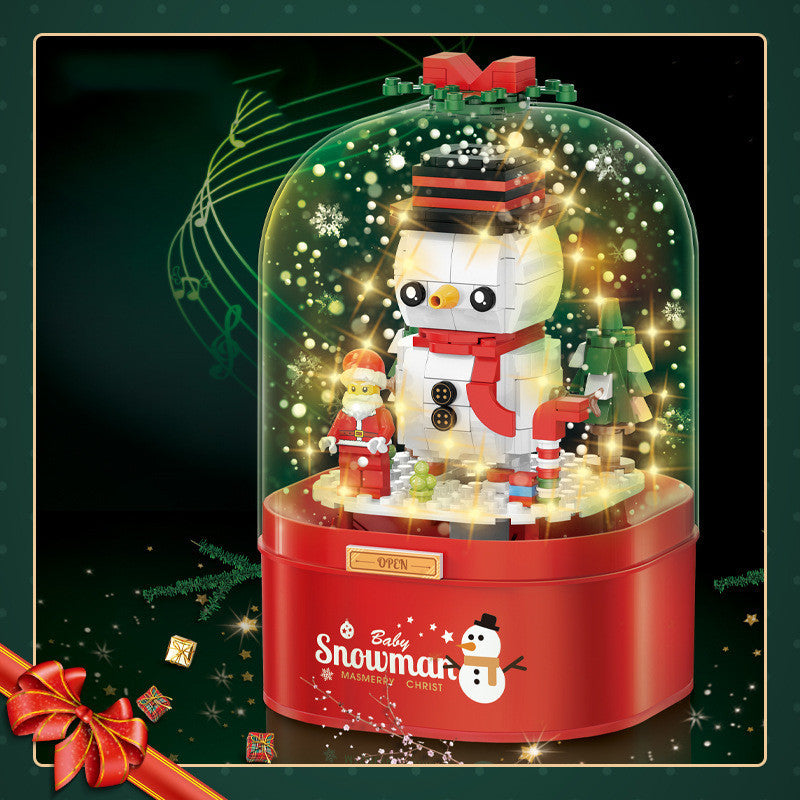 Santa Claus Candy House Music Box