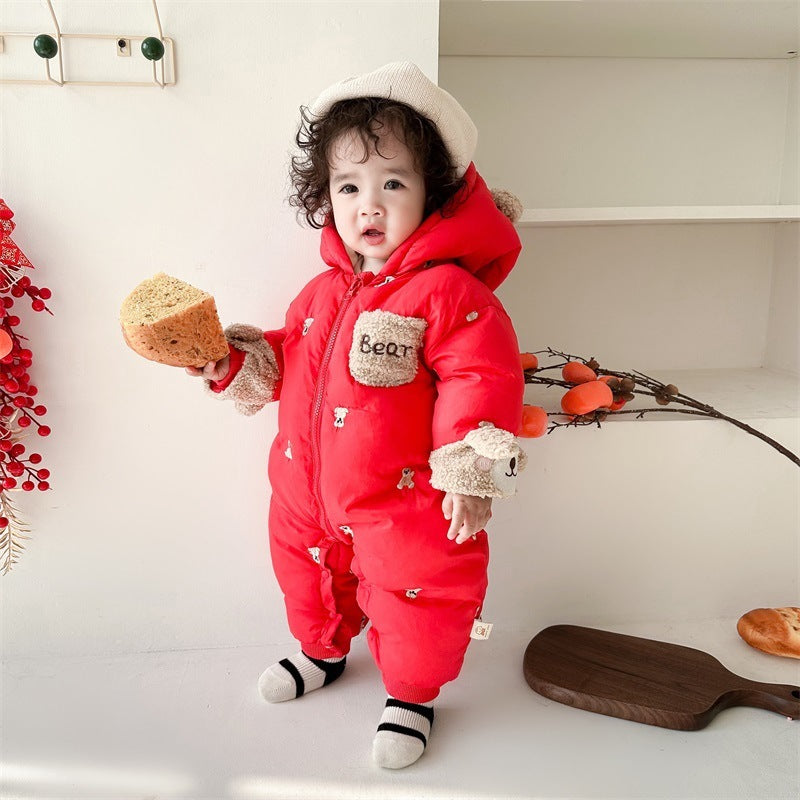 Velvet Snow Cub Suit