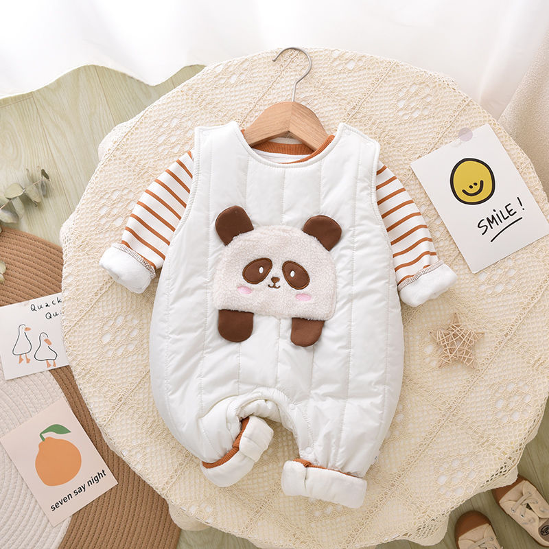 Baby Panda Overalls Suit