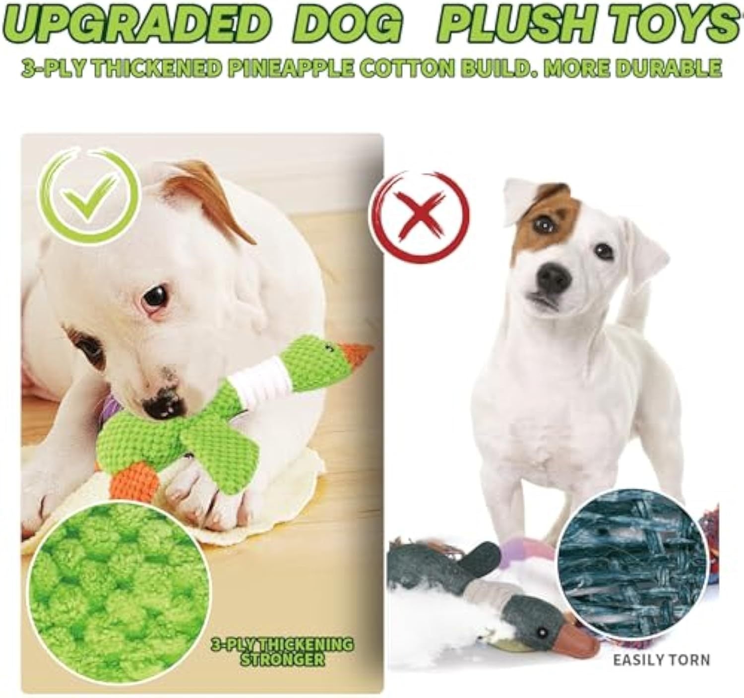 Squeaky Duck Dog Toy