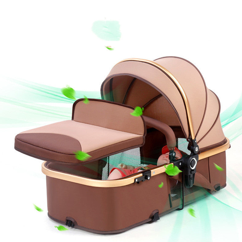 Two-Way Folding Baby Stroller with Shock Absorption