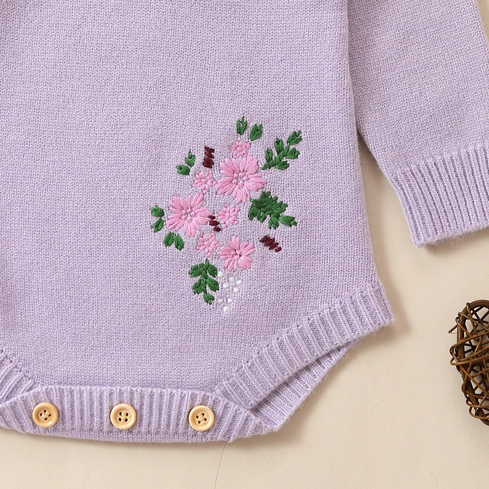 Baby Girl Lavender Knit Dress | Fall Winter Collection