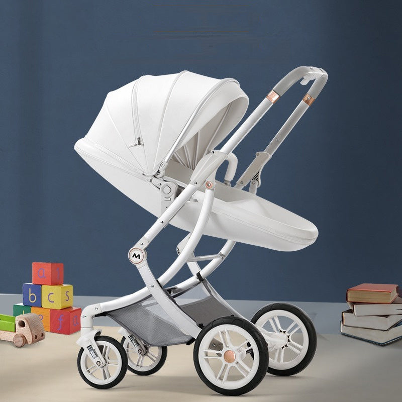 Luxury Baby Stroller with Detachable Car Seat