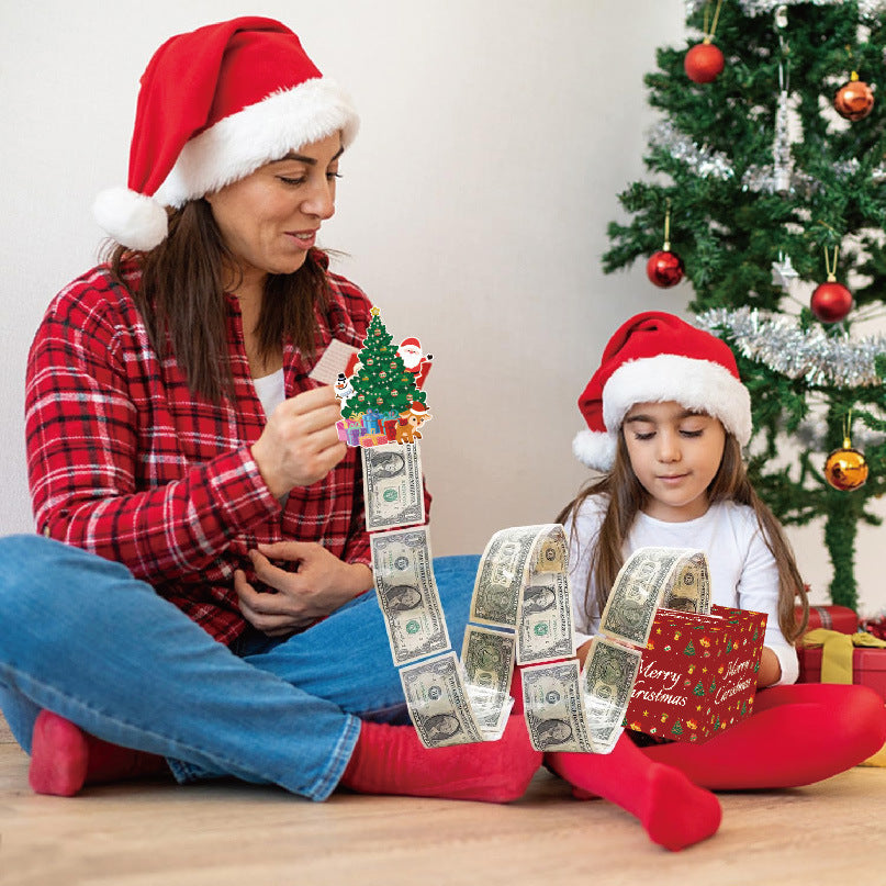 Red Christmas Money Box